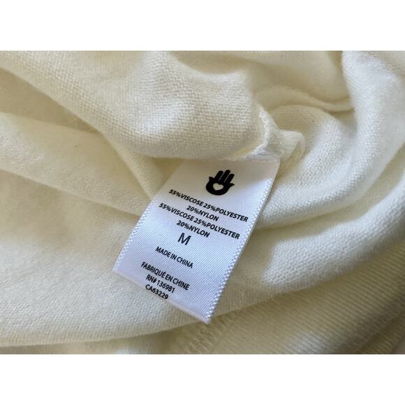 Spiritual Gangster HAPPY Crew Neck Savasana Ivory Sweatshirt Women Size M NWT - Picture 9 of 11